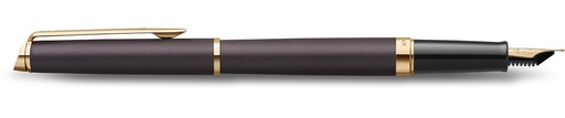 [TIM-2217939] Vulpen Waterman Hémisphère Metalic fijne punt zwart GT in giftbox