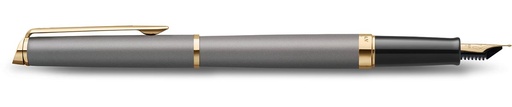 [TIM-2217944] Vulpen Waterman Hémisphère Metalic medium punt grijs GT in giftbox