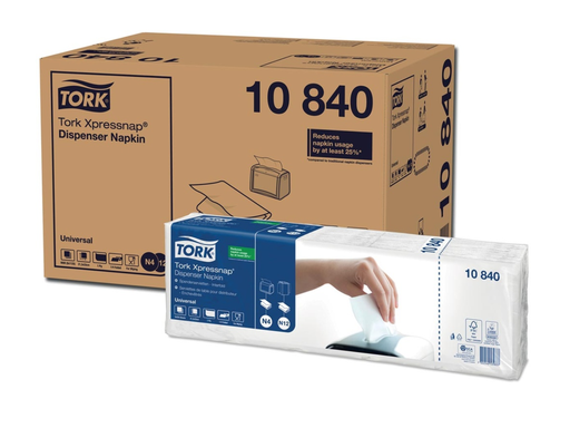 [OND-10840] Servet Tork Xpressnap universal N4 1-laags wit (1125)