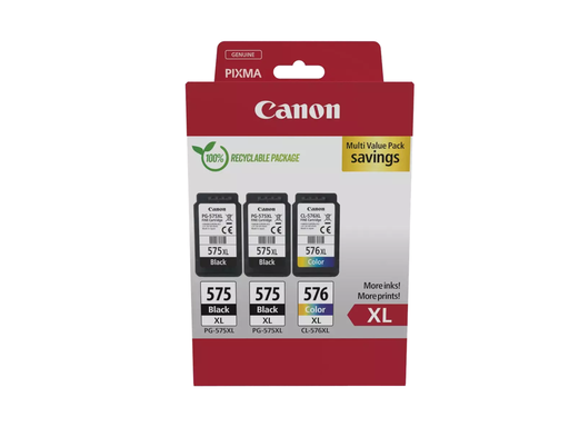 [CAN-2XPG-575XL/CL-576XL] Cartridge Canon PIXMA Inkjet Multi Value Pack 2XPG-575XL/CL-576XL