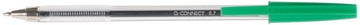 [TIM-KF01043] Balpen Q-Connect met dop medium punt 0,7mm groen (50)