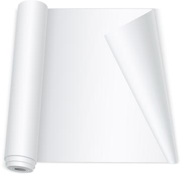 [TIM-KF36995] Papierblok voor flipchart Q-Connect op rol 65x98cm 70gr 50vel blanco