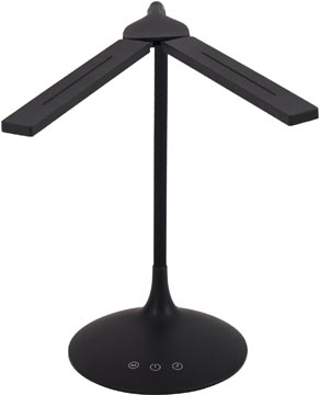 [TIM-480548] Bureaulamp draadloos ALBA LED Twin 2700-6500Kelvin 280lumen zwart
