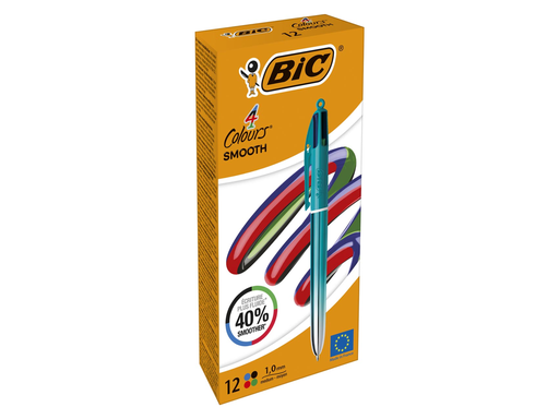 [TIM-524092] Balpen BIC 4 Colours Smooth Gradiant medium punt groen