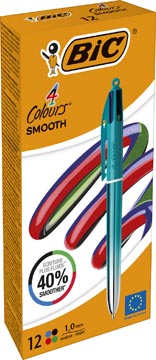 [TIM-524092] Balpen BIC 4 Colours Smooth Gradiant medium punt groen