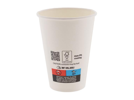 [TIM-78806C] Drinkbeker Conpax karton 180ml wit (100)