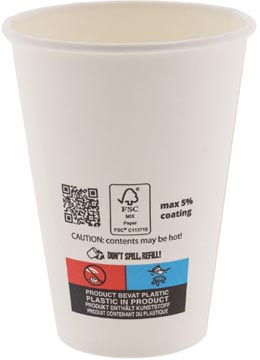 [TIM-78806C] Drinkbeker Conpax karton 180ml wit (100)