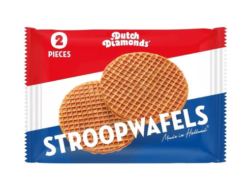 [TIM-305090] Stroopwafels Dutch Diamonds per 2 verpakt 2x40g