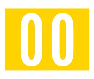 [TIM-6280006] Etiketten voor hangmap Jalema Codetab 0 geel (500)
