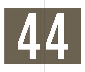 [TIM-6280007] Etiketten voor hangmap Jalema Codetab 4 grijs (500)