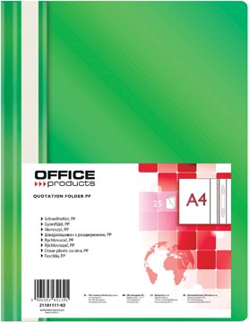 [TIM-111102] Snelhechtmap Office Products A4 groen