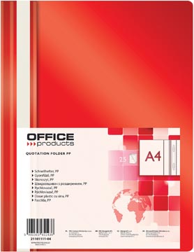 [TIM-111104] Snelhechtmap Office Products A4 rood