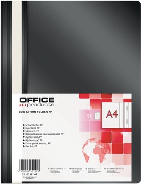 [TIM-111105] Snelhechtmap Office Products A4 zwart
