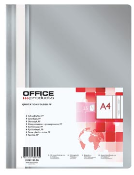 [TIM-111110] Snelhechtmap Office Products A4 grijs