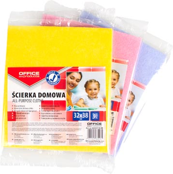 [TIM-2035119] Huishouddoekjes Office Products universeel 32x38cm assorti (3)