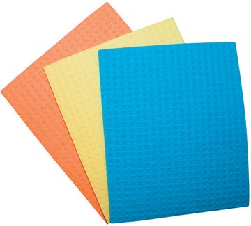[TIM-2035519] Sponsdoekjes Office Products 16x18cm assorti (3)