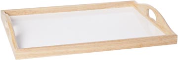 [TIM-027701] Dienblad Cosy bamboevezel 40,5x30,5x5cm wit