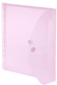 [TIM-251654] Geperforeerde documentmap Foldersys A4 transparant rood