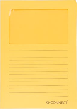 [TIM-KF19147] L-map Q-Connect met venster A4 120gr oranje (100)
