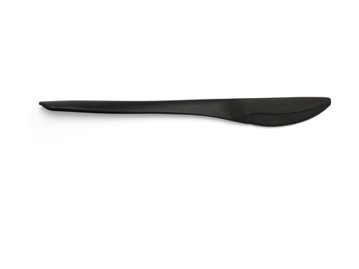 [TIM-87704] Mes herbruikbaar Conpax Folia CPLA 19cm zwart (50)