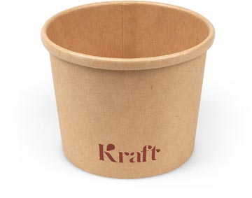 [TIM-31122] Soepbekers Conpax karton 350ml bruine kraft (25)