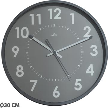 [TIM-2450361] Wandklok Orium by CEP quartz Ø30cm grijs