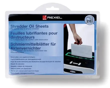 [ACCO-2101949] Olievellen voor papiervernietiger Rexel (20)