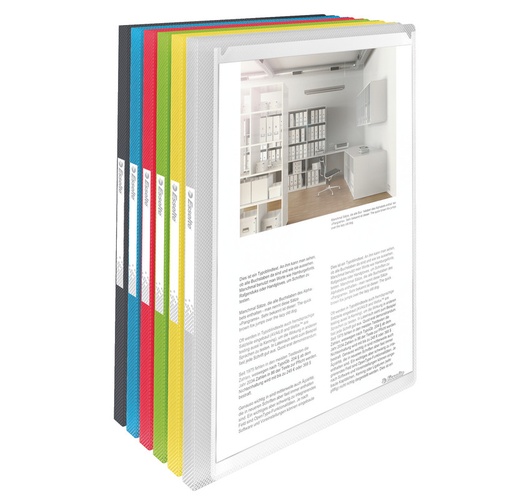 [OUT-624013gr] Personaliseerbaar showalbum Esselte Vivida PP A4 40 tassen groen