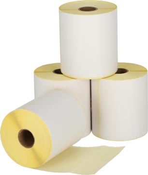 [TIM-210210] Thermisch etiket op rol 102x210mm kern 25mm 210 etik/rol wit