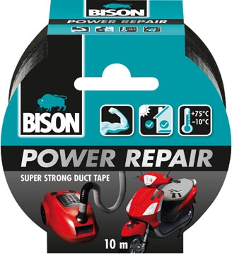 [TIM-6311861] Plakband Bison Power Repair 48mmx10m zwart