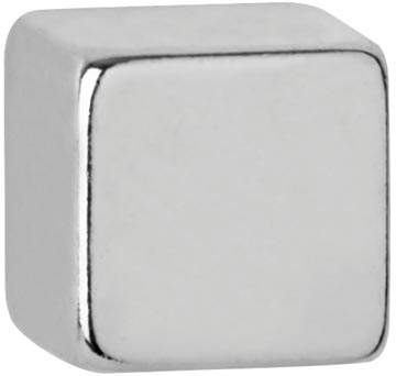[TIM-6184196] Magneet MAUL neodymium kubus 7x7x7mm trekkracht 1,6kg zilver (10)