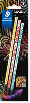 [TIM-HBBK3] Grafietpotlood Staedtler Norix HB (3)