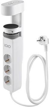 [TIM-K41212] Contactdoos IOIO SL3000 3 stopcontacten en 3 USB-poorten tafelklem wit