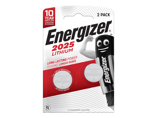[TIM-450330] Knoopcelbatterij Energizer CR2025 (2)