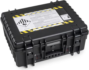[TIM-6106210] Koffer voor Lithium-Ion batterijen De Raat medium 13L zwart