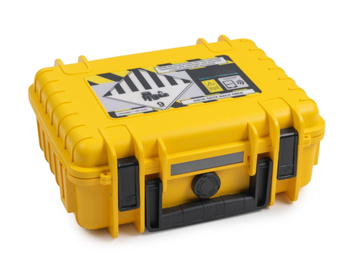 [TIM-6106110] Koffer voor Lithium-Ion batterijen De Raat small 4L geel