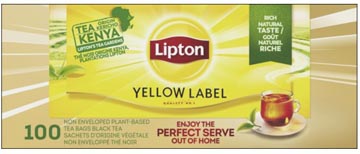 [TIM-130480] Thee Lipton Feel Good Selection Yellow label zonder enveloppe (100)