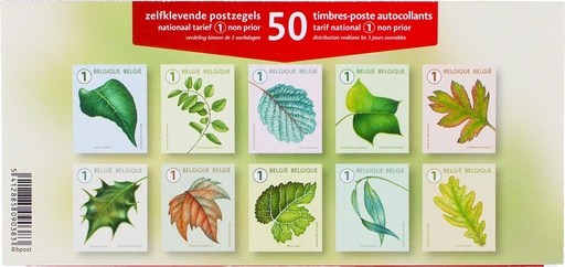 [POS-1PZNAT2] Postzegels Bpost Nationaal bomen non-prior (50) 