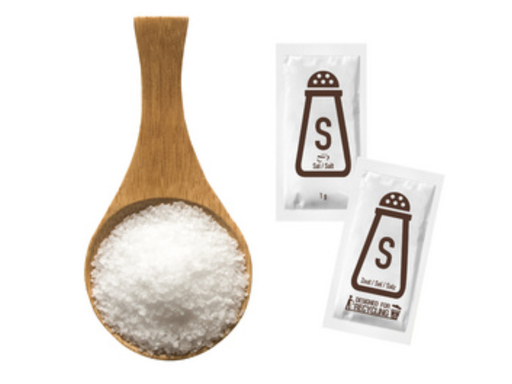 [CAT-Z60123987] Zakje met zout Hellma porties 1g (2000)