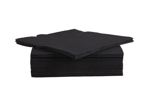 [TIM-727594] Servet Cosy & Trendy 38x38cm zwart (40)