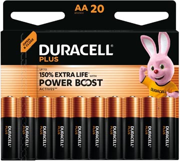 [TIM-4176515] Batterij Duracell Plus 100% AA (20) (141056)