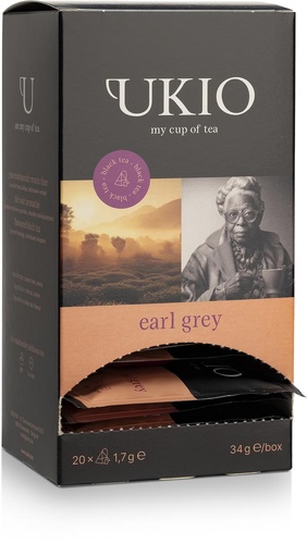 [TIM-UBEARL] Thee UKIO zwarte thee Earl Grey individueel verpakt (20)