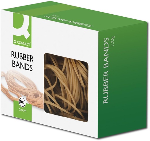 [TIM-KF10586] Elastieken Q-Connect breedte 1,5mm lengte 80mm nr 18 100g