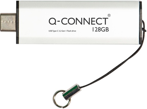 [TIM-KF14118] USB-stick Q-Connect USB-C 3.2 Gen1 128GB zilver