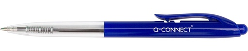 [TIM-KF17216] Balpen Q-Connect The Clicker medium punt 0,7mm intrekbaar blauw (20)