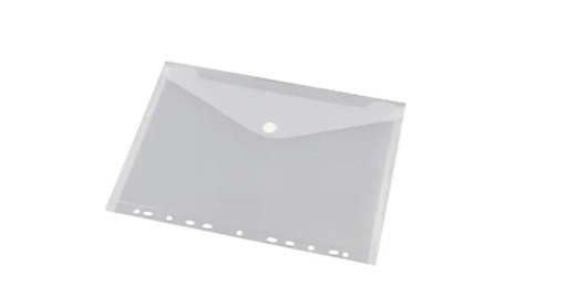 [TIM-35361] Documentmap PP A4 met velcro sluiting geperforeerd wit (10)