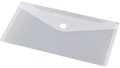 [TIM-90561] Documentmap PP DL 225x125mm met velcro sluiting transparant (10)