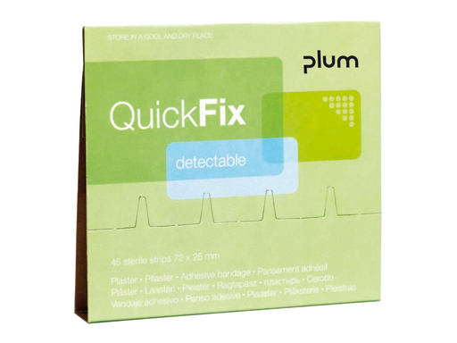 [TIM-33206] Navulling voor pleisterautomaat Plum QuickFix detecteerbare blauwe pleisters (30)