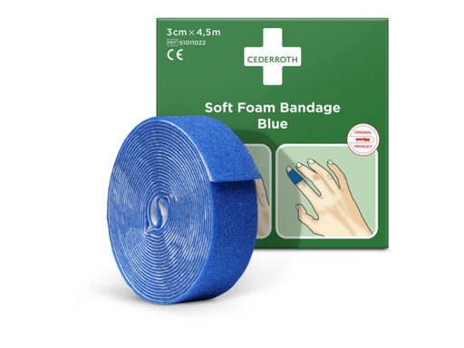 [TIM-33315] Schuimverband Cederroth 6cmx4,5m zelfklevend blauw