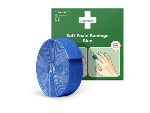 [TIM-33315] Schuimverband Cederroth 6cmx4,5m zelfklevend blauw